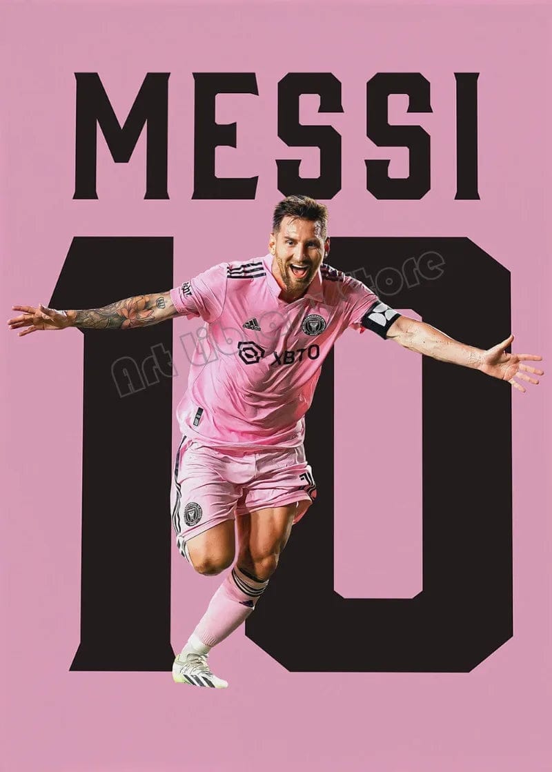 Canvanation 40X60cm / 4 Affiche Football - Numéro De Joueur