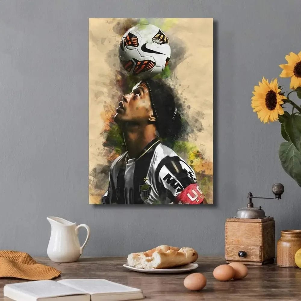Canvanation 17 / 40x50CM Affiche Football - Ronaldinho