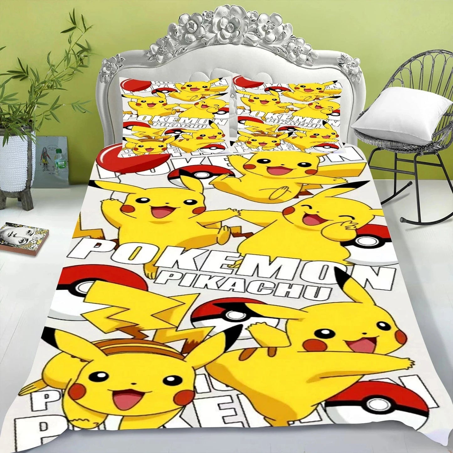 Canvanation 6 / 200x200cm Housse De Couette - Pikachu 3 Sets