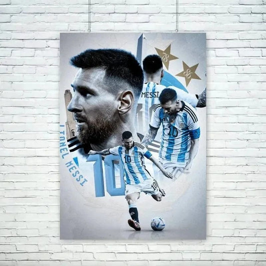 Canvanation Poster Football Stars Messi Ronaldo