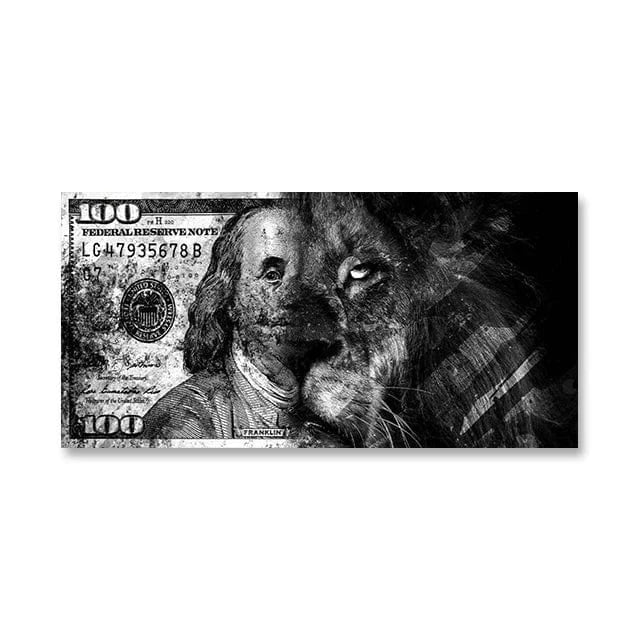 Canvanation SW8718 / 55x110 cm Affiche Pop Art Picsou Billet De Banque