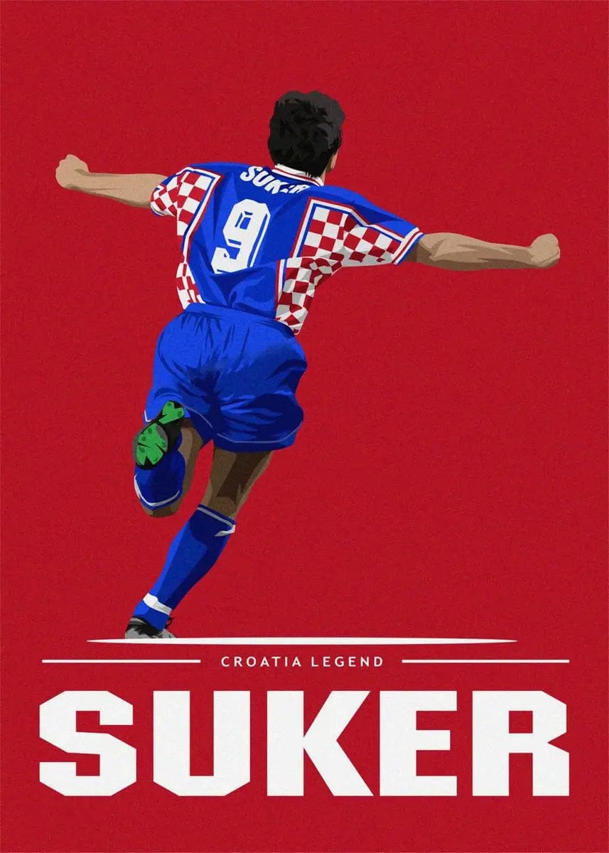 Canvanation 13 / 30x40cm Affiche Football - Maradona - Zidane