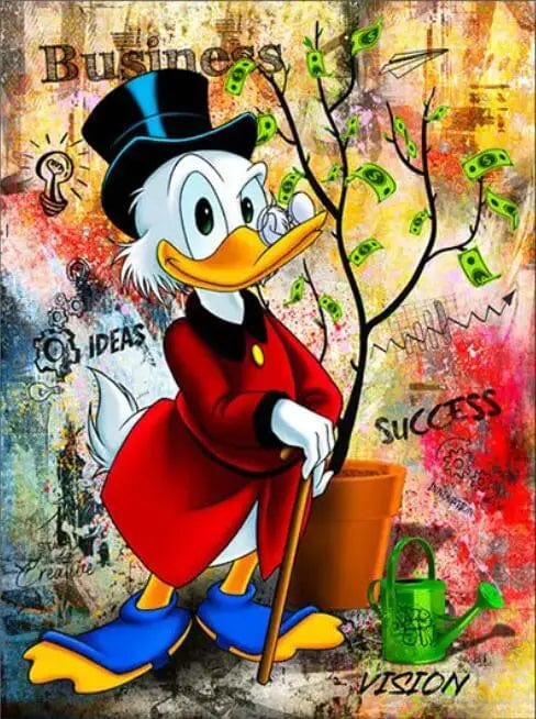 Canvanation Poster Picsou Donald Diamand Street Art