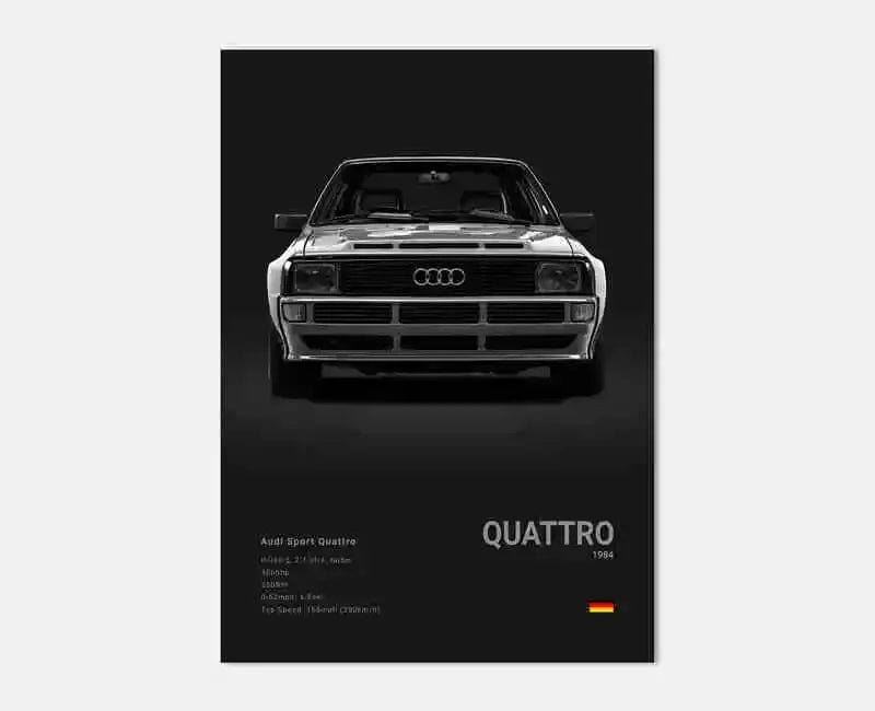 Canvanation 21 / 50x70cm Affiche Voiture Allemande Rs3 R8 C8 GTR SUV