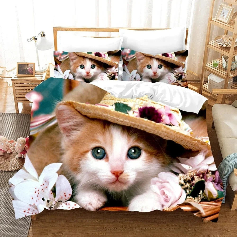 Canvanation 6 / 140x210cm 2pcs Housse De Couette - 3D Cute Chat