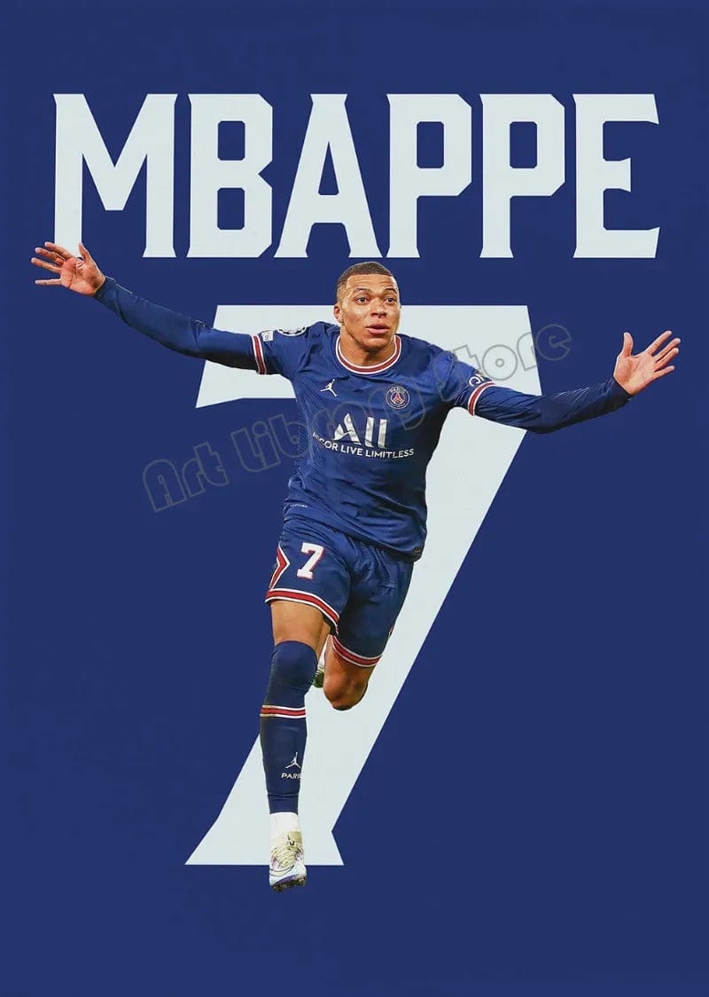 Canvanation 50X70cm / 7 Affiche Football - Numéro De Joueur