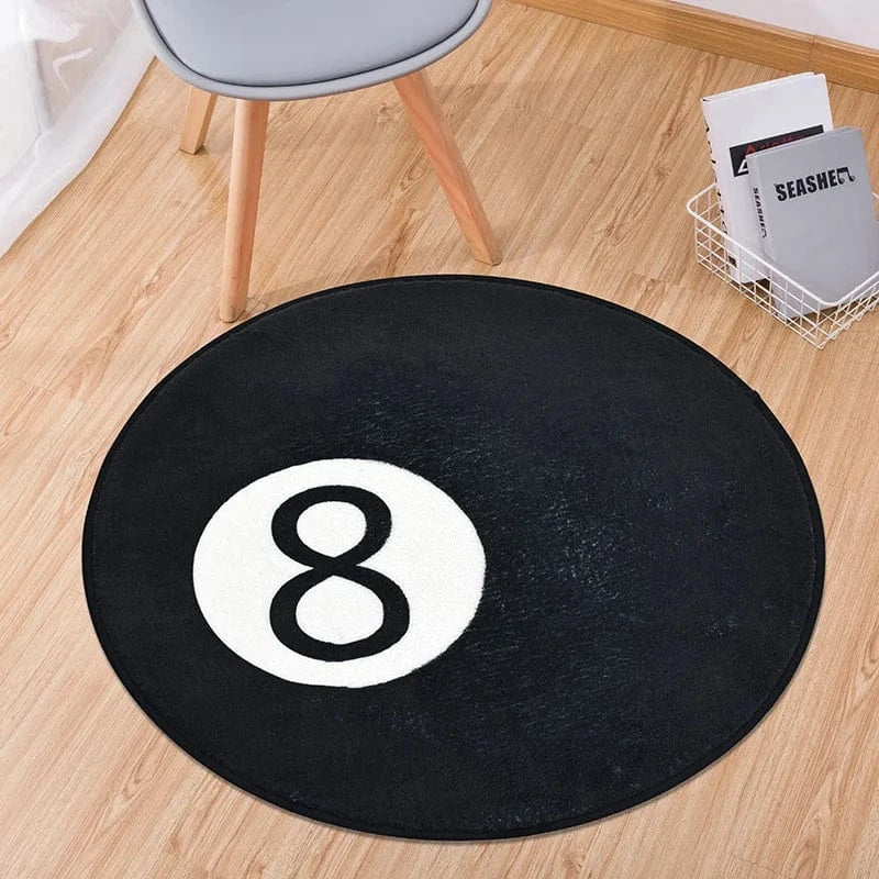 Canvanation 60x60cm / Noir Tapis De Chambre - Boule de Billard 8