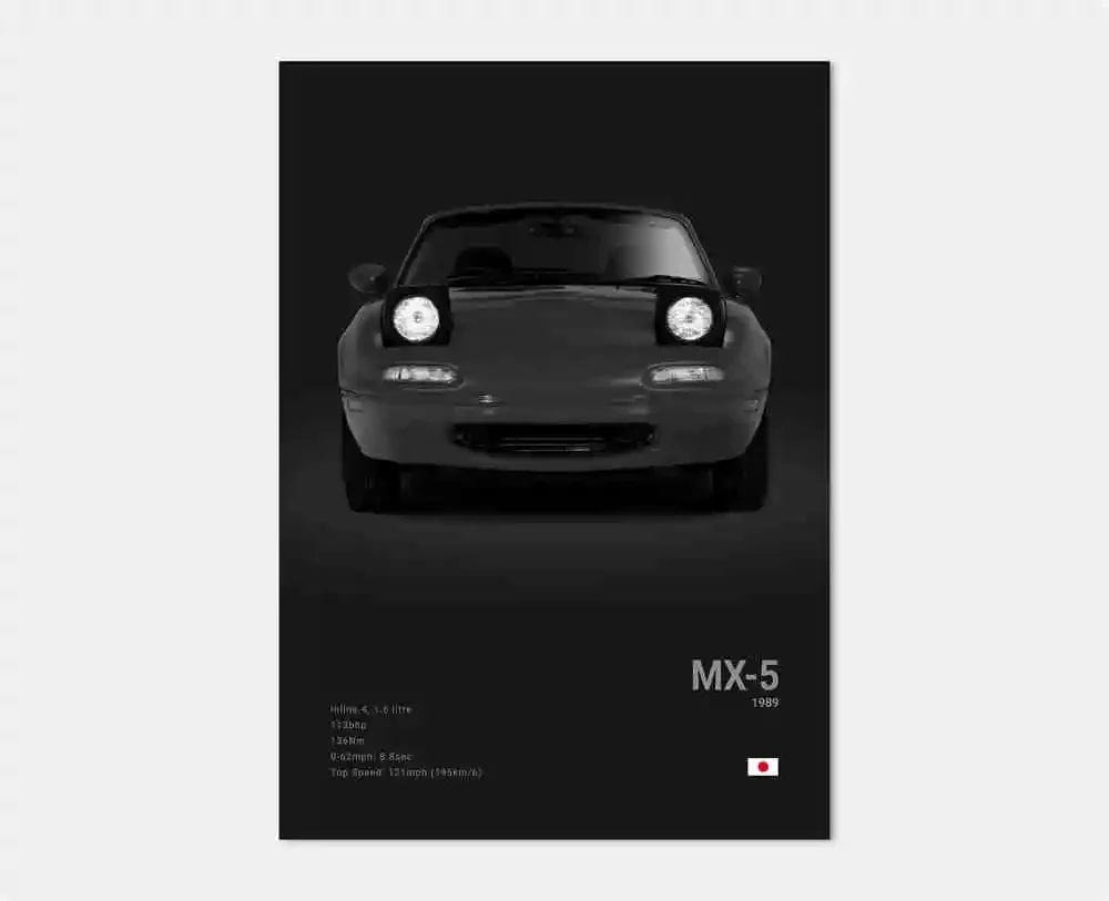 Canvanation 3 / 50x70cm Affiche Voiture Pop Noir Et Blanc Japon