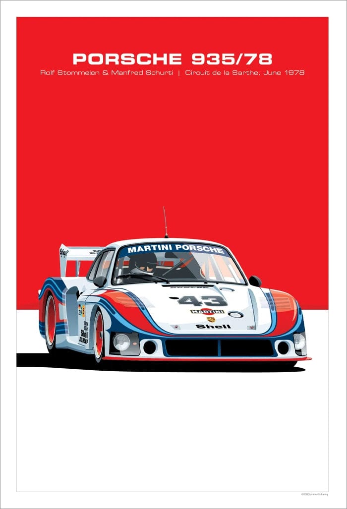 Canvanation 24 / 30x40cm Affiche Retro Voiture GTR