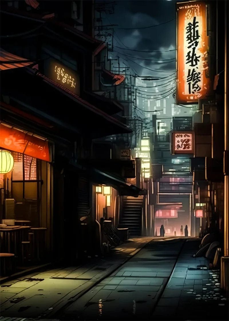 Canvanation 1 / 50x70cm Affiche Pop Art Neon Japon Tokyo Rue