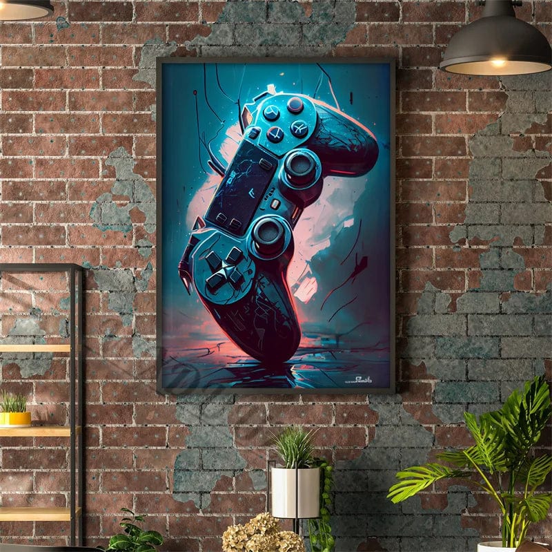 Canvanation 11 / 50x70cm Affiche Chambre 80s Coloré Punk Neon Gaming