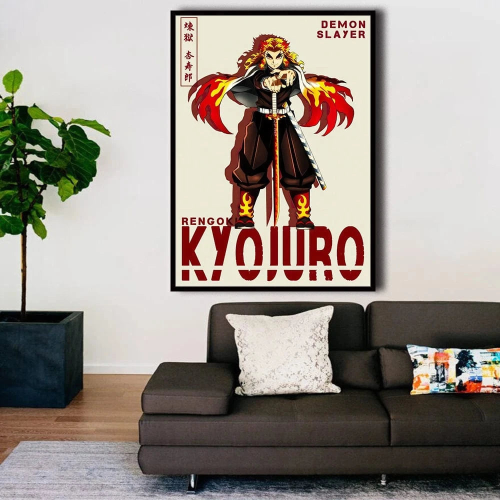 Canvanation Affiche Anime Demon Slayer Japonais
