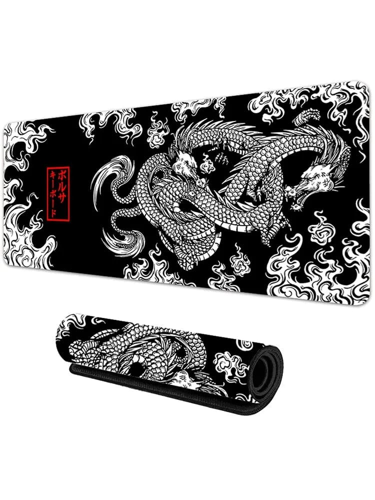 Canvanation Marron / 500x1000x3mm Tapis De Souris - Dragon Japonais