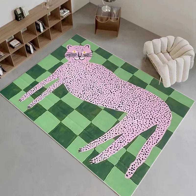 Canvanation Tapis De Chambre - Animaux De La Jungle Abstrait