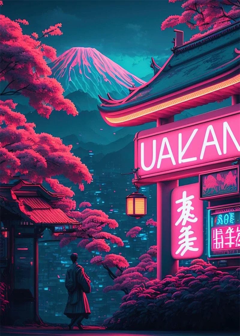 Canvanation 15 / 50x70cm Affiche Pop Art Neon Japon Tokyo Rue