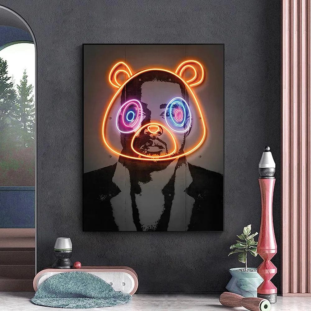 Canvanation Affiche Neon Rap Pop Art