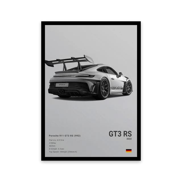 Canvanation Affiche Voiture Sportif  R8 RS3 M3 M5