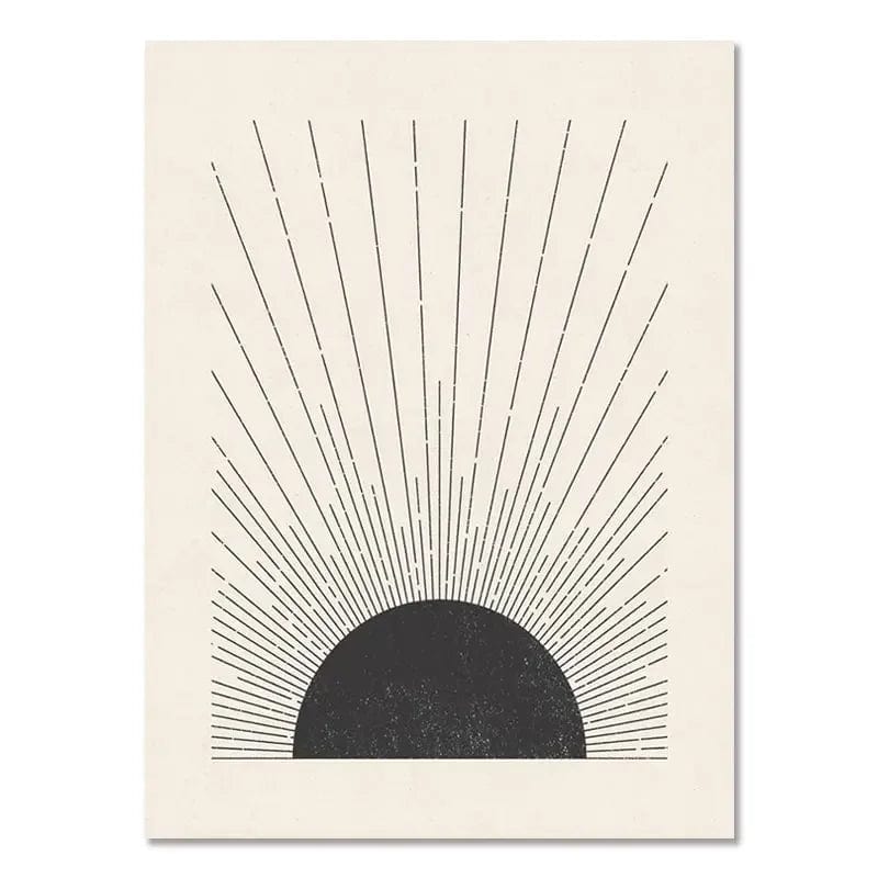 Canvanation 17 / 40x60cm Affiche Abstrait Boheme Noir Et Blanc