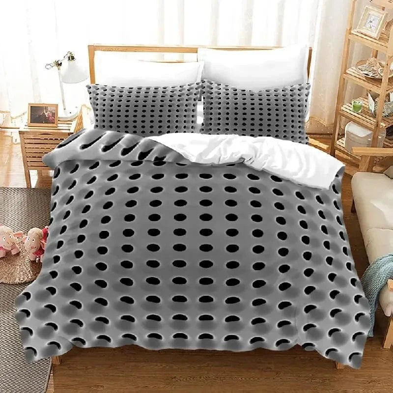 Canvanation 7 / US Queen(228x228cm) Housse De Couette - Ruche D'abeille 3D