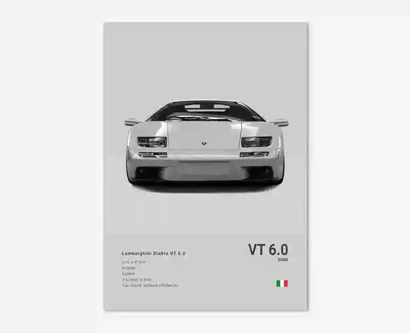 Canvanation 26 / 50x70cm Affiche Voiture Lamborghini Luxe Sto Veneno Urus Aventador SVJ