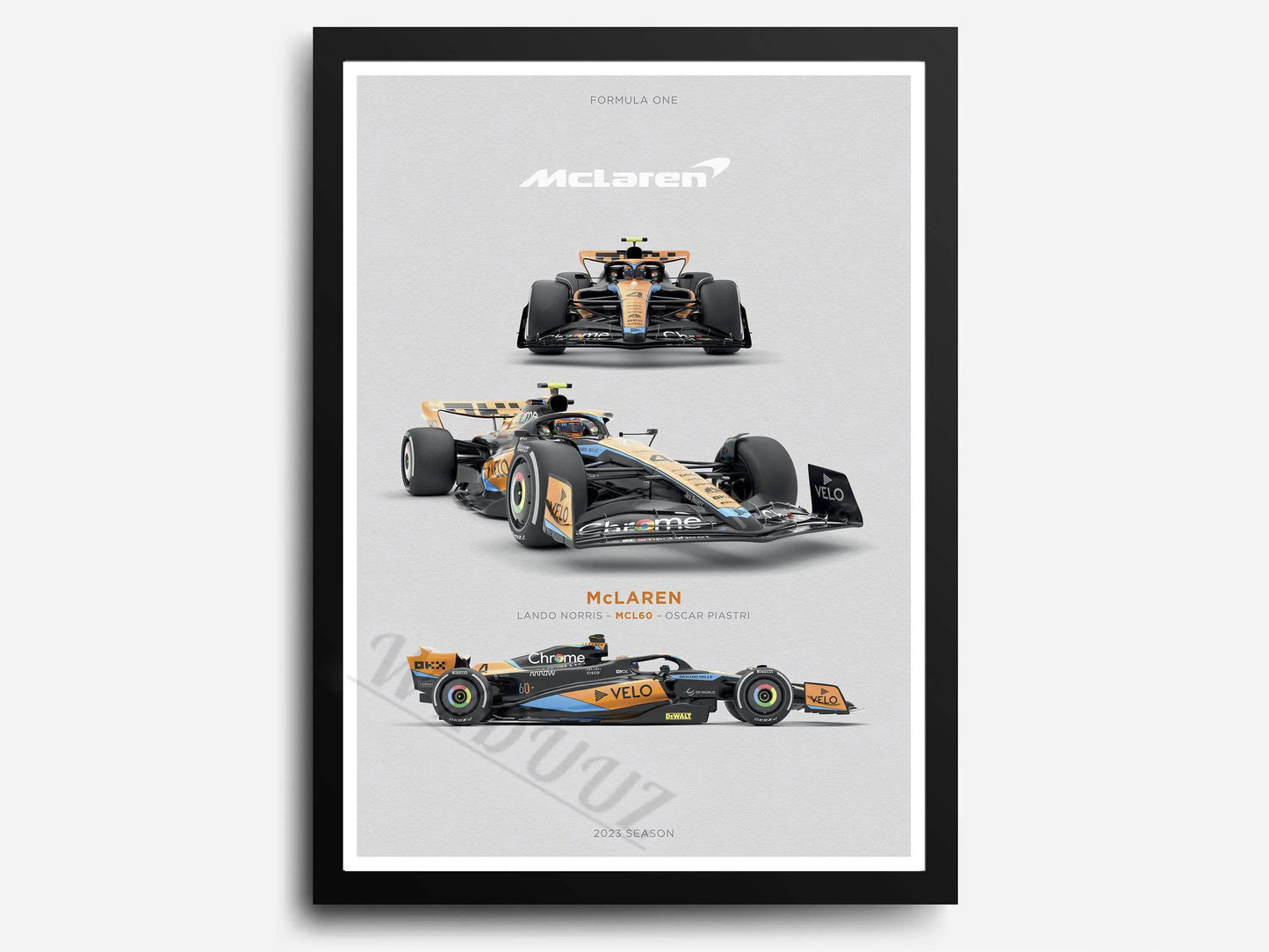 Canvanation 11 / 40x50cm Affiche 2023 Saison Retro Formule 1 80S