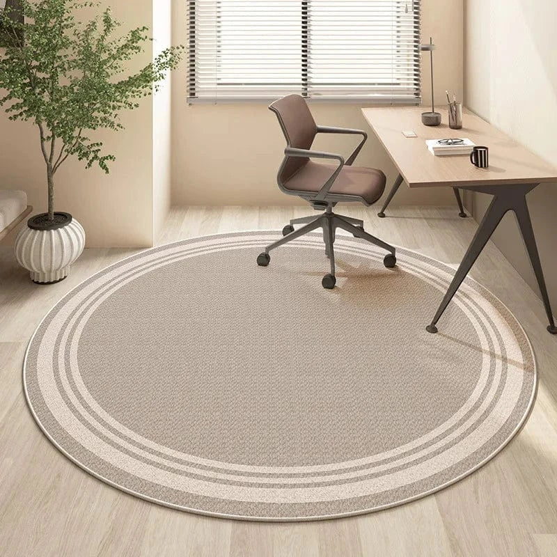 Canvanation QR-018 / 160X160CM(5.3X5.3FT Tapis De Sol Rond Pour Chambre, Bureau Ou Salle De Jeux – Antidérapant & Confortable