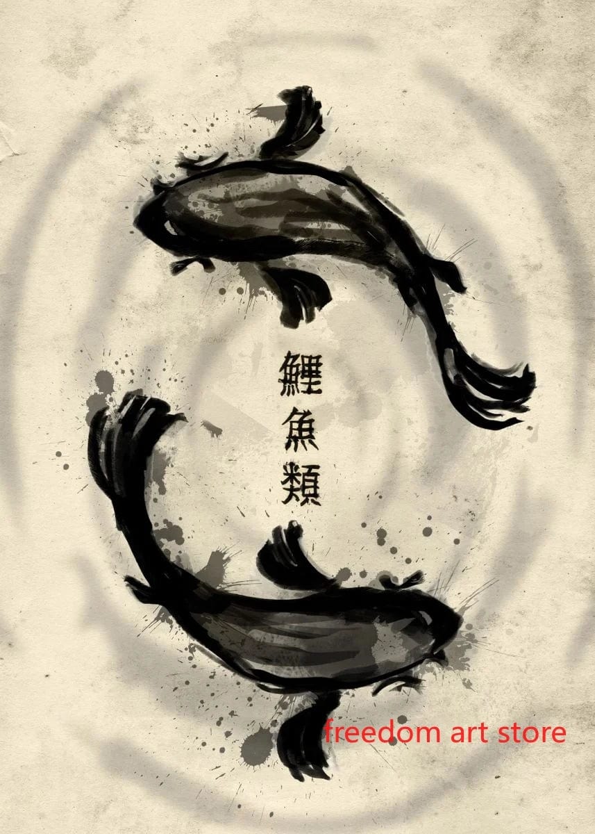 Canvanation 10 / 40X60cm Poster D'art Japonais Geisha Samurai