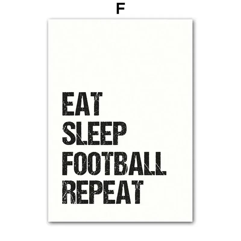 Canvanation F / 40X50cm No Framed Tableau Football Nom Personnalisé