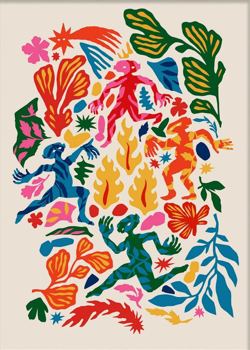Affiche Abstrait Art Japonais