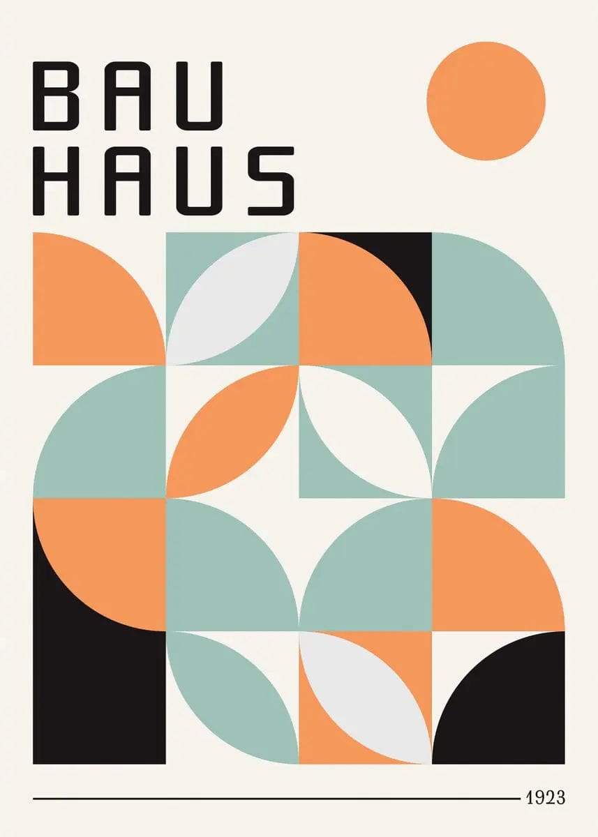 Canvanation Affiche Abstraite Moderne Bauhaus