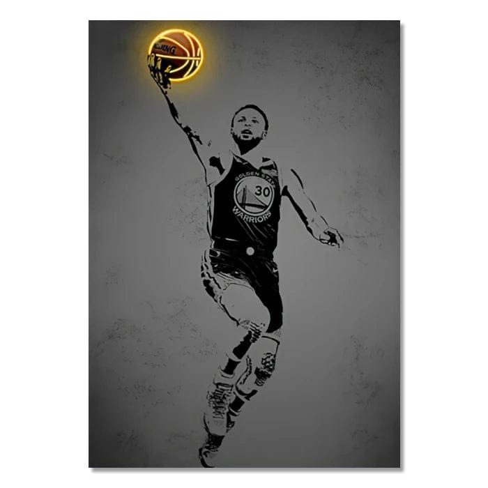 Canvanation Style 8 / 20X30cm Affiche Neon Joueurs De Foot