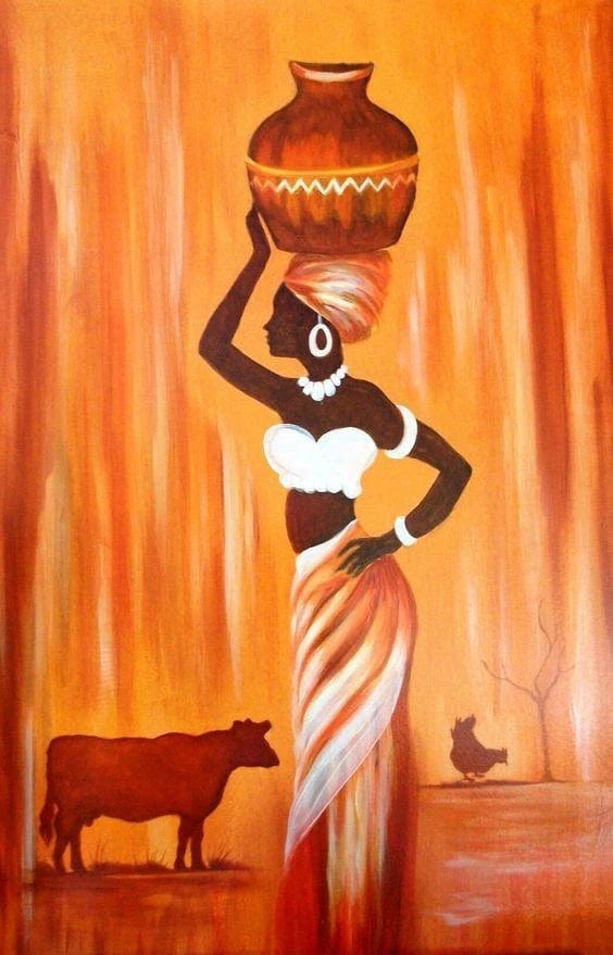 Canvanation 15 / 50x70cm Affiche Africaine Traditionnel
