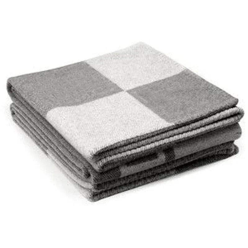 Canvanation Gris / 135x180cm Couverture Chauffante de Luxe en Cachemire - Alliez Élégance et Confort