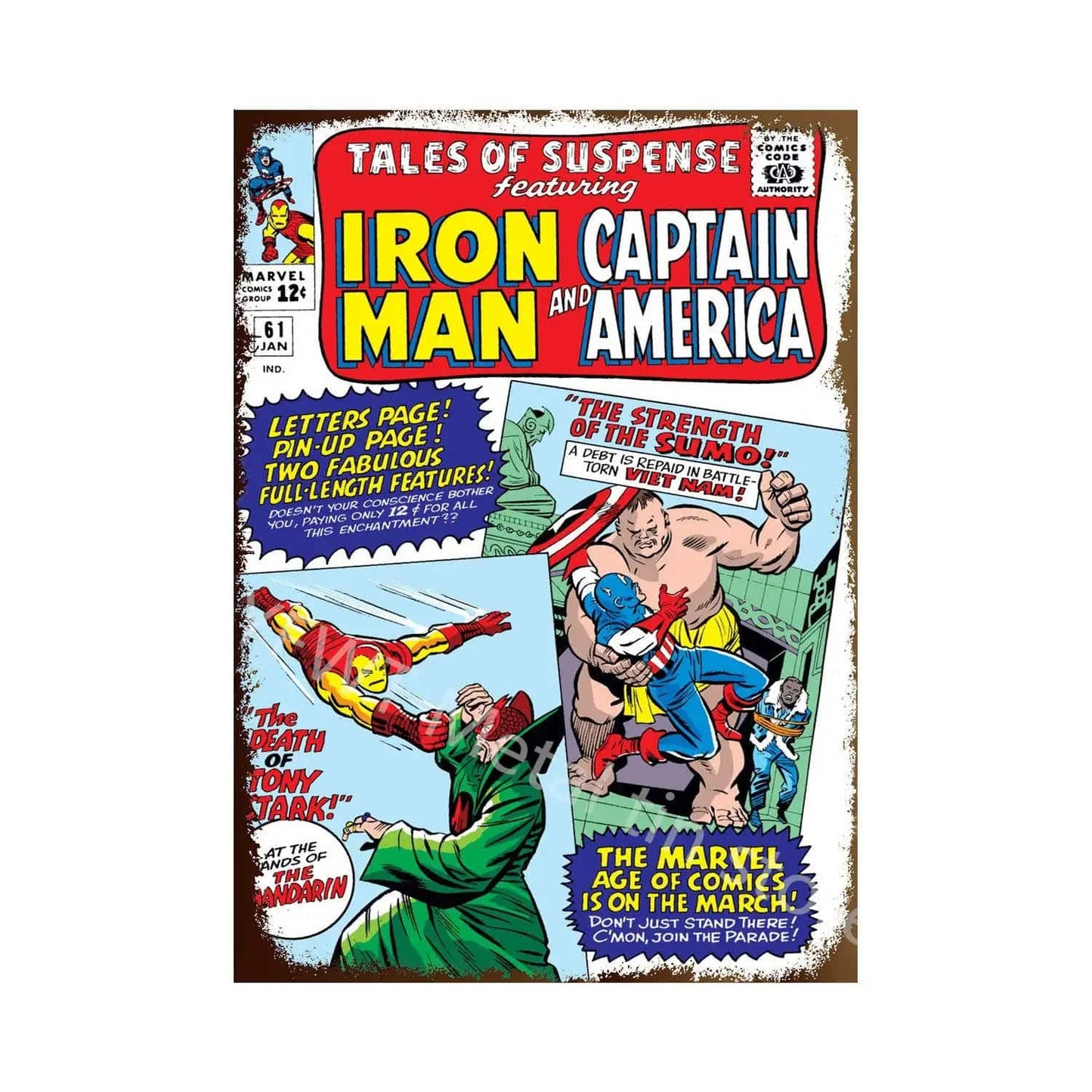 Canvanation JS232-8 / 20x30cm Poster Avengers Vintage