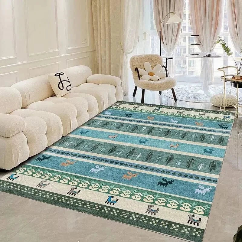 Canvanation flannel-5 / custom contact us Tapis Berbère rectangulaire style bohème – Motifs marocains & floraux 3D