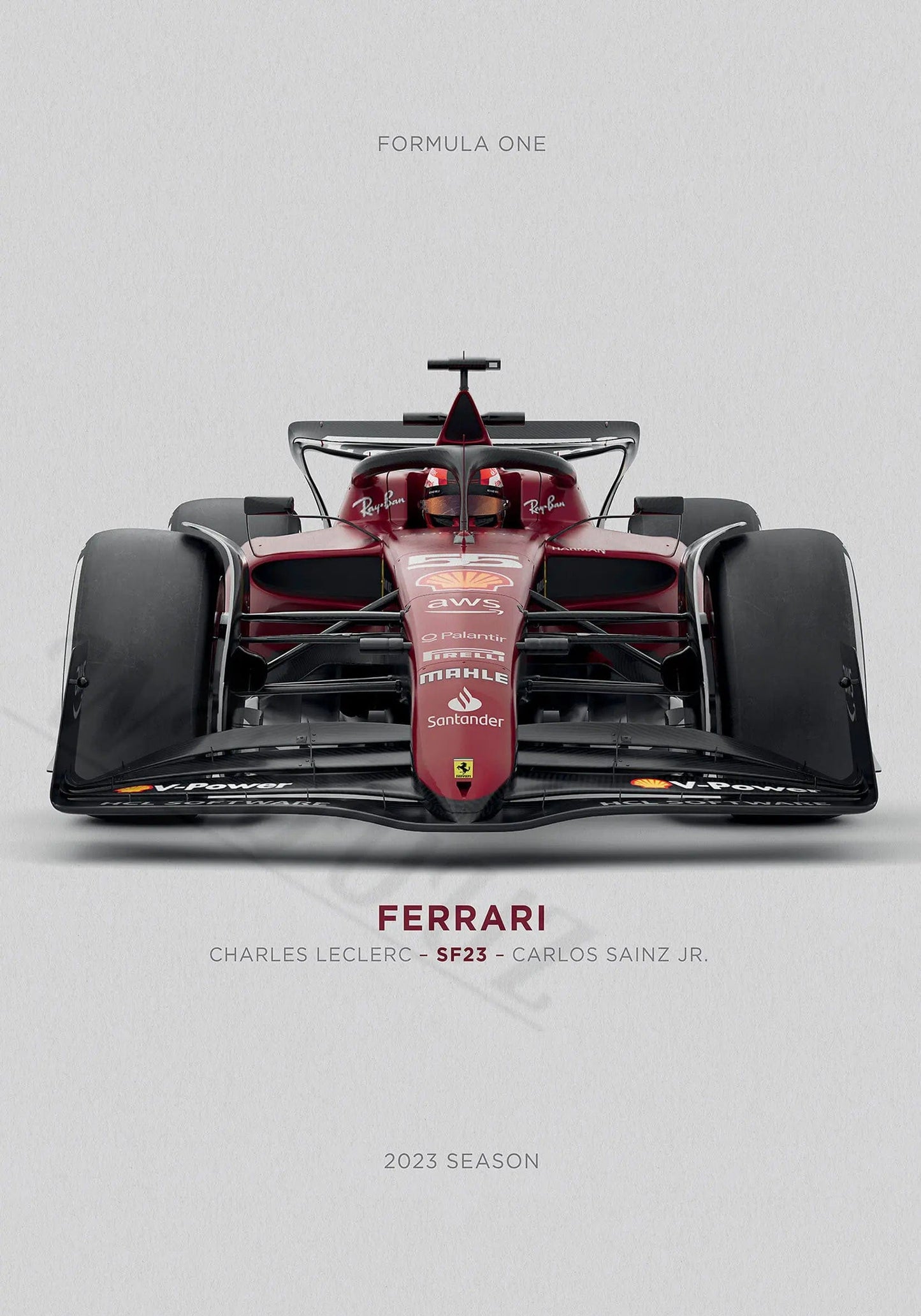 Canvanation 29 / A4 21x30cm Affiche Voiture 2023 Saison Retro Formule 1