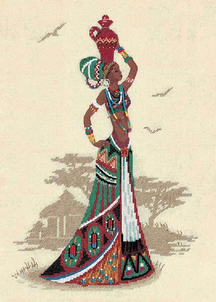 Canvanation F / 40x60cm Affiche Africain Femme Noir