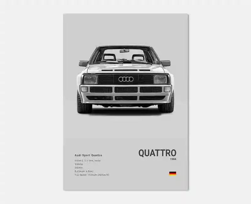 Canvanation 20 / 50x70cm Affiche Voiture Allemande Rs3 R8 C8 GTR SUV