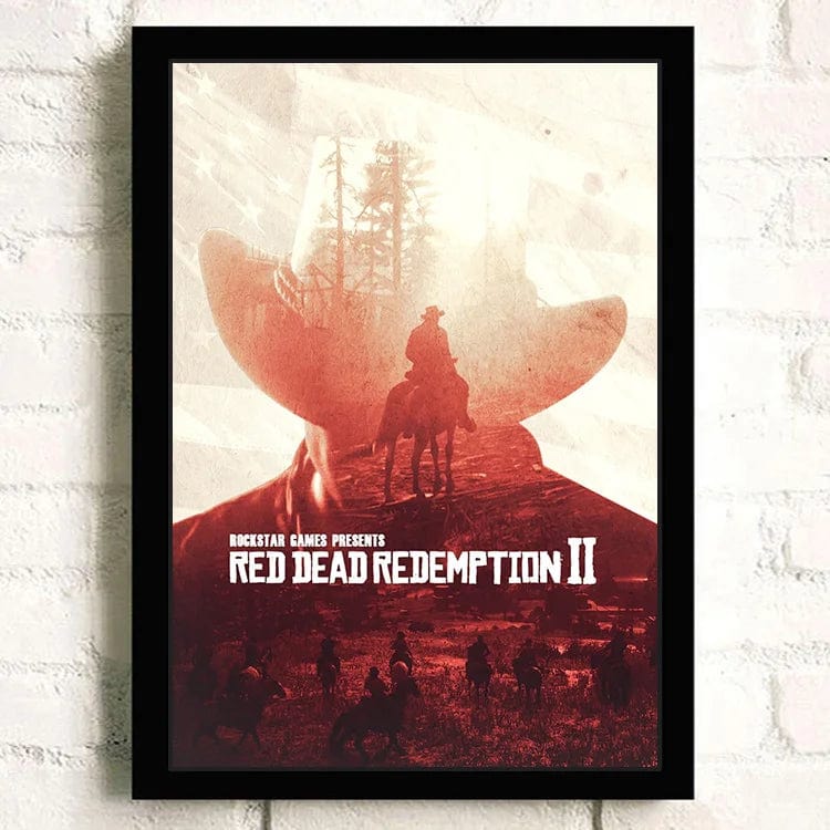 Canvanation 29 / 50X70cm Affiche Jeu Populaire Red Dead Redemption 2