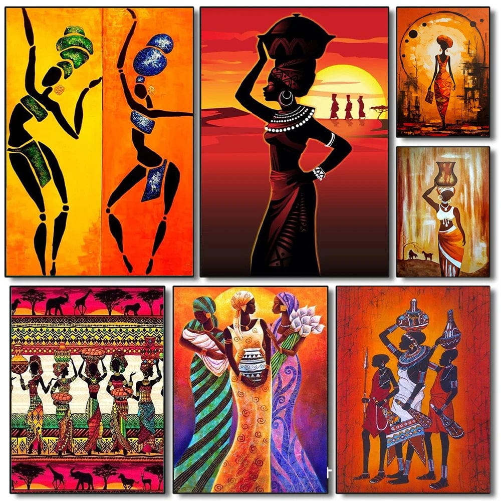 Canvanation Affiche Africaine Traditionnel