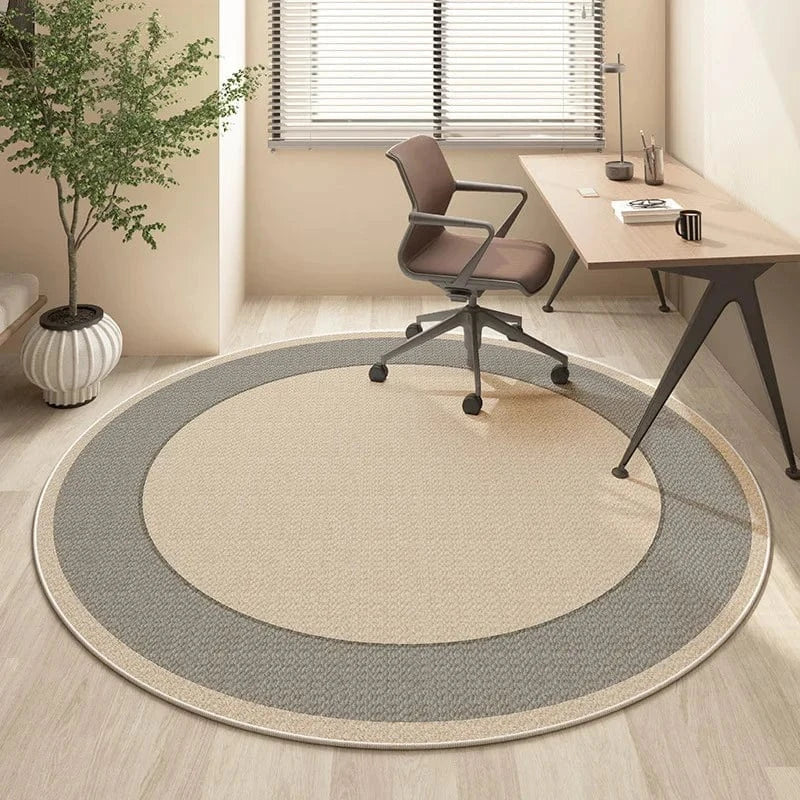 Canvanation QR-021 / 120X120CM (3.9X3.9FT Tapis De Sol Rond Pour Chambre, Bureau Ou Salle De Jeux – Antidérapant & Confortable