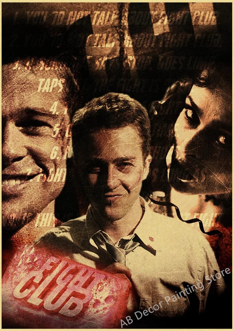 Canvanation 6 / 42cmx30cm Poster Film Vintage Fight Club