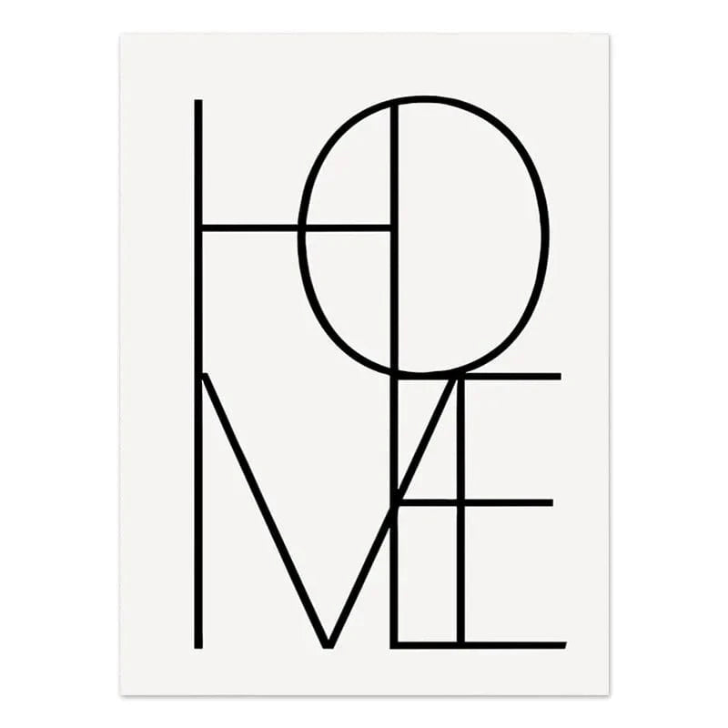 Canvanation 21x30cm / Su8 Affiche Bohème Noir Et Blanc