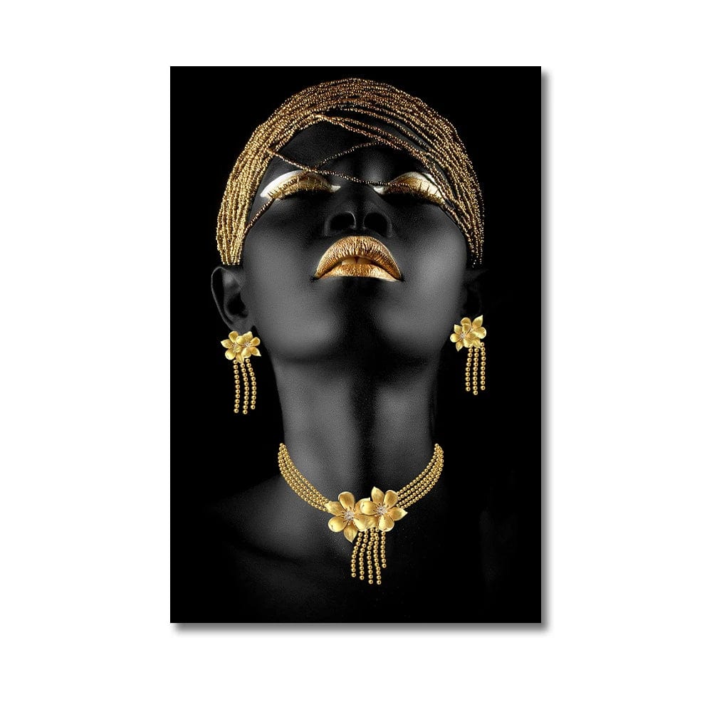 Canvanation PC 60213 / 80x120cm Affiche Femme Africaine Noir Coloré