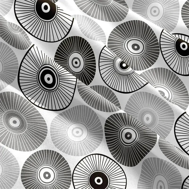 Canvanation Housse De Couette - Gris Et Blanc