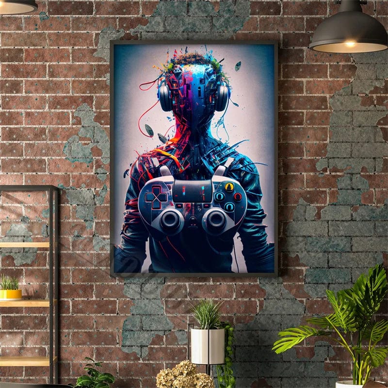 Canvanation 25 / 50x70cm Affiche Chambre 80s Coloré Punk Neon Gaming