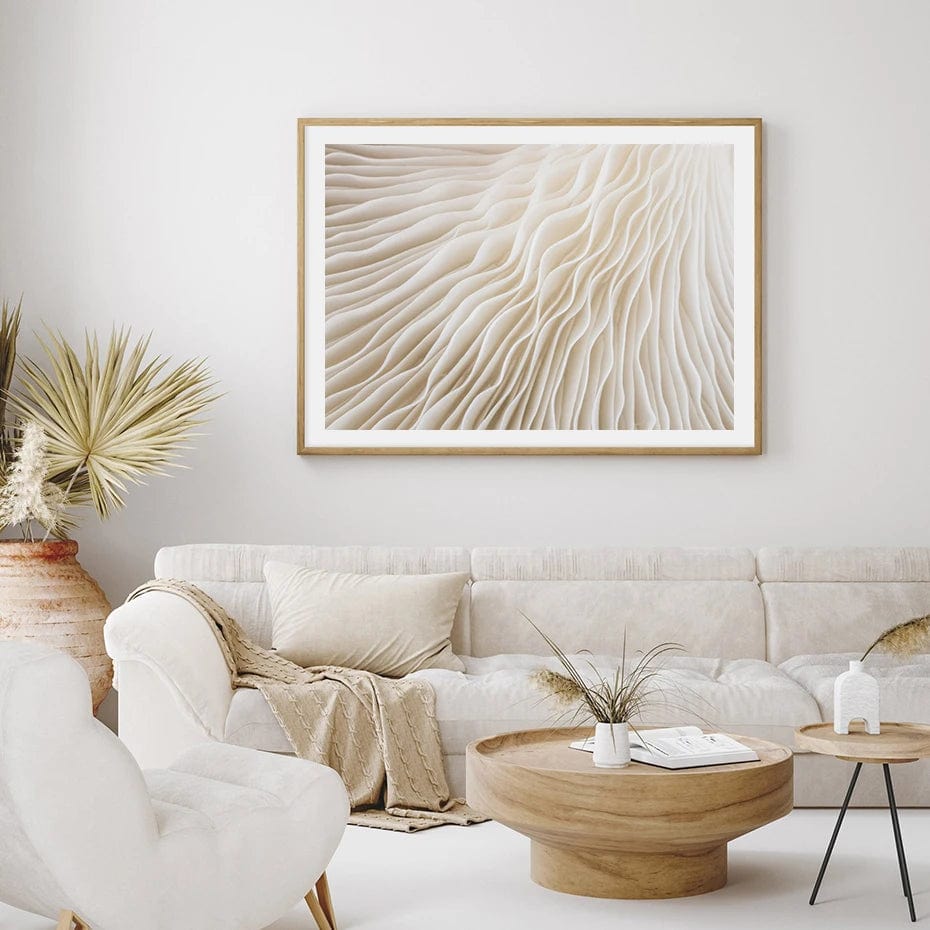 Canvanation Affiche Boho Abstrait Matisse Beige Blanc