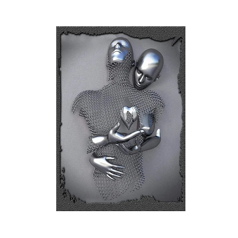 Canvanation 60x90cm / QP10224-C-1 Affiche Statue Romantique Couple