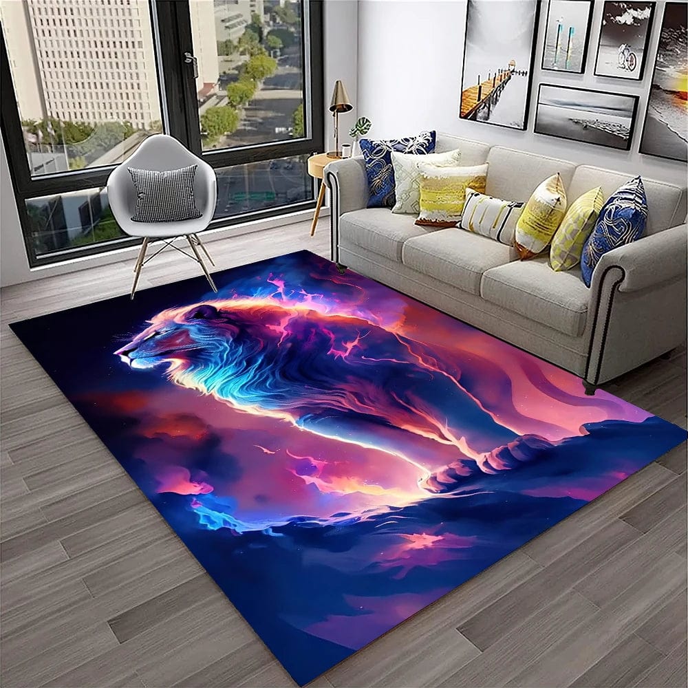 Canvanation 7 / 200x160cm Tapis De Chambre - 3D Dream Lion Animal