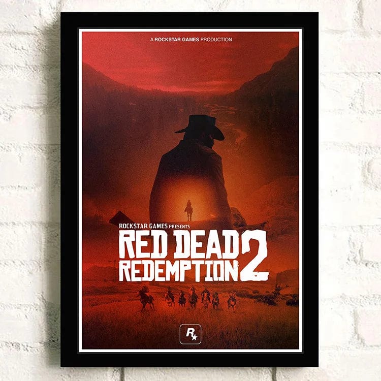 Canvanation 6 / 50X70cm Affiche Jeu Populaire Red Dead Redemption 2